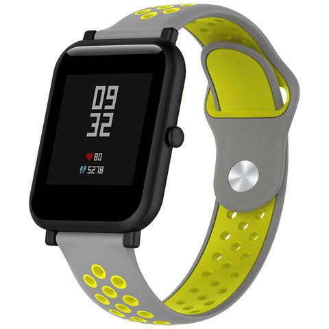 Dam Cinturino Sportivo Universale In Silicone Per Orologi Da 20 Mm. Sistema Di Sgancio Rapido Per Un Facile Cambio. 17x2x0,3 Cm. Grigio - Foto 1