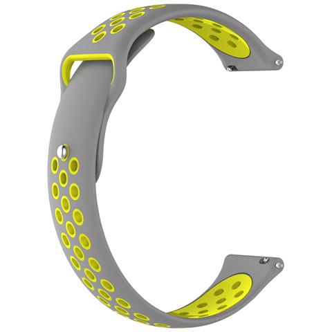 Dam Cinturino Sportivo Universale In Silicone Per Orologi Da 20 Mm. Sistema Di Sgancio Rapido Per Un Facile Cambio. 17x2x0,3 Cm. Grigio - Foto 4