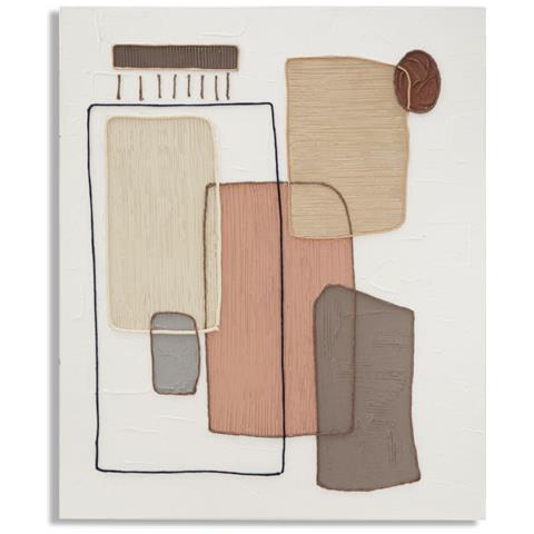 Stampa Su Tela Geometrico 23 - Multicolore - Legno - 80x2,8x100 Cm - Foto 1