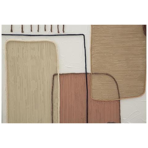 Stampa Su Tela Geometrico 23 - Multicolore - Legno - 80x2,8x100 Cm - Foto 2