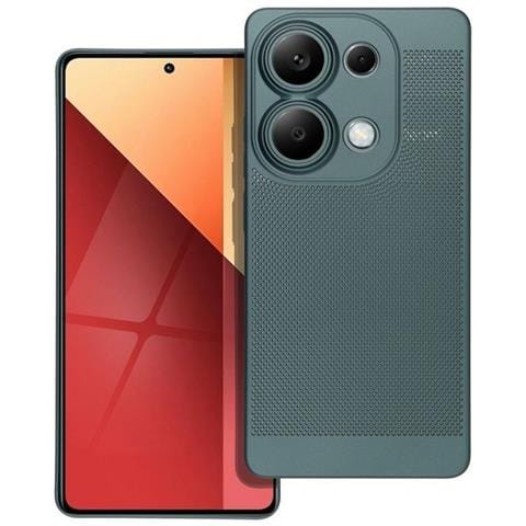 Custodia Cover Rigida Antiscivolo Traforata Per Xiaomi Redmi Note 13 Pro 4g Poco M6 Pro Green - Foto 1