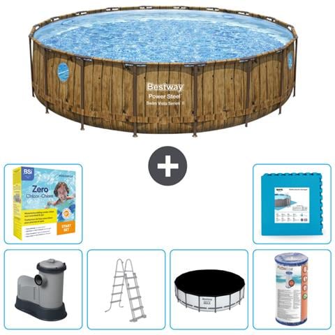 Piscina Fuori Terra - In Giro - 549x122 Cm - Bruin - Include Accessori Coordinati Cb34 - Foto 1