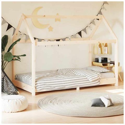 Giroletto Per Bambini In Legno Massello Di Pino 70x140 Cm - Foto 8