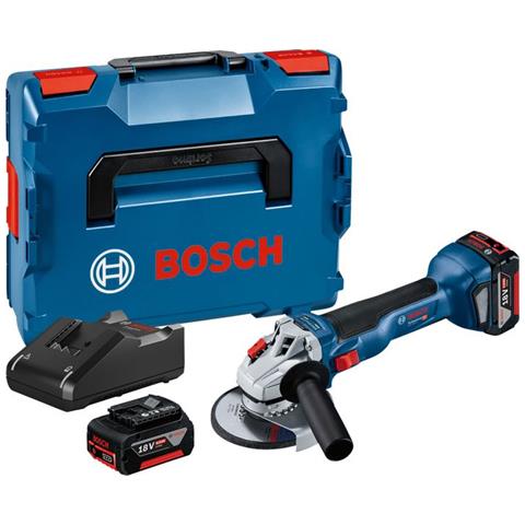 Smerigliatrice Angolare a Batteria Professional GWS 18V-10 Potenza 18 V Disco 125 mm Colore Blu - Foto 1