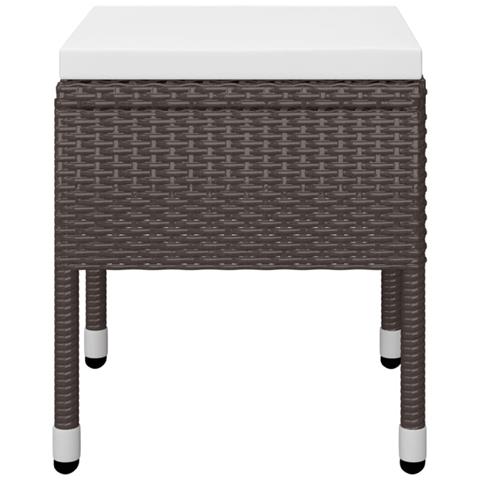 Set Mobili da Pranzo per Giardino 5 pz Marrone - Foto 9