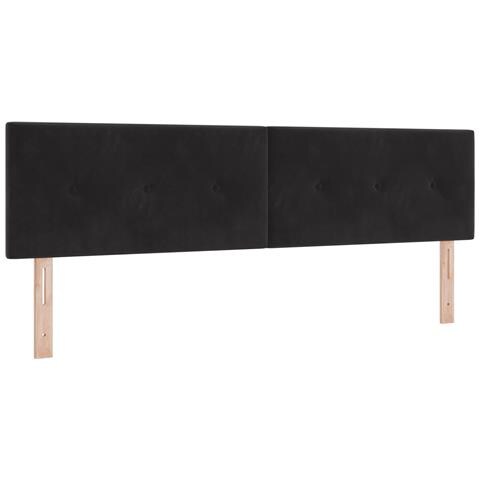Letto a Rete con Materasso Nero Super King in Velluto - Foto 9