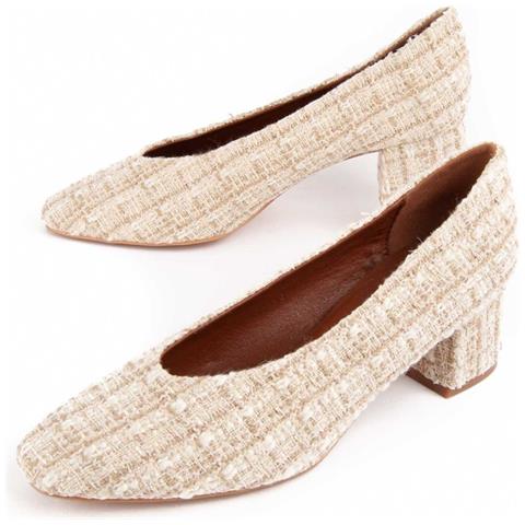 Scarpa Con Tacco Montevita Nussia Beige . - Foto 1