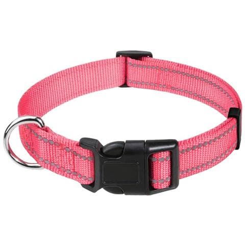 Tagme Collare Per Cani Piccoli Regolabile Riflettente In Nylon Rosa - Foto 1