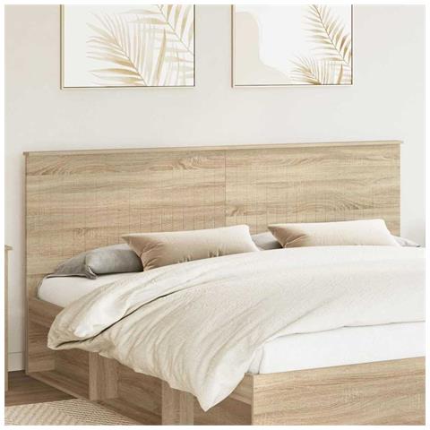 Testiera con testiera Rovere Sonoma 200 cm Legno multistrato - Foto 2