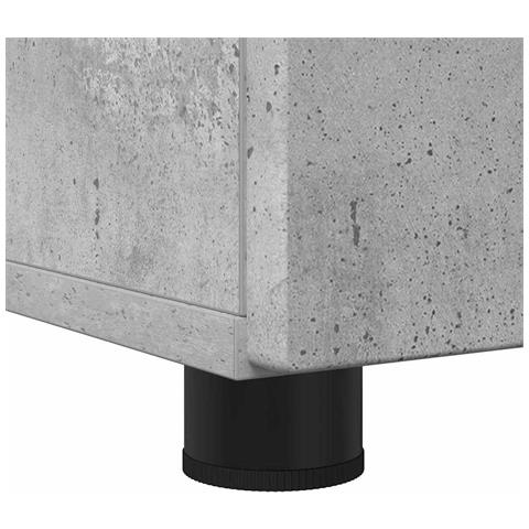 Set di mobili per il bagno con cassetto 3 pcs Grigio cemento - Foto 9