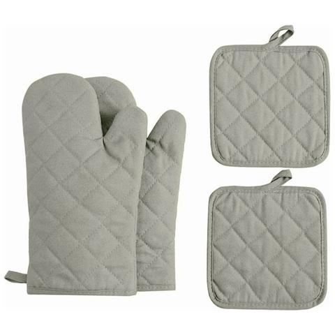 Set Di Guanti Da Forno E Presine In Cotone - Guanti Da Forno Resistenti Al Calore, Set Da 4 Pezzi Green - Foto 1