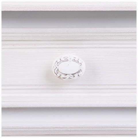 Comodino In Legno Con 2 Cassetti Bianchi 42x34x57.h Cm - Foto 8