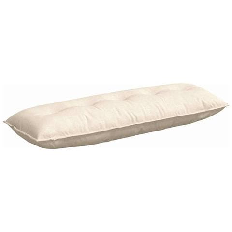 Cuscino per Schiena Crema 140 x 50 cm Tessuto in Cords - Foto 1