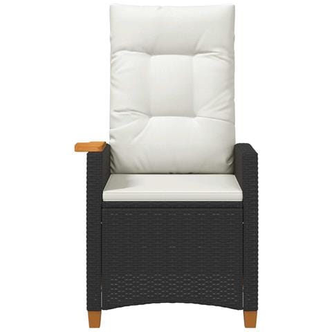 Poltrona reclinabile con tavolino 62 x 64 x 112 cm polyrattan - Foto 2