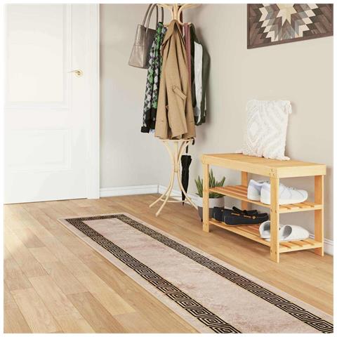 Runner Tappeto MARSA Nero 50 x 300 cm Poliestere e PVC - Foto 2