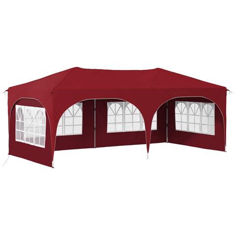 Tenda per feste a pop-up 575 x 288 x 245 cm Borgogna - Foto 1