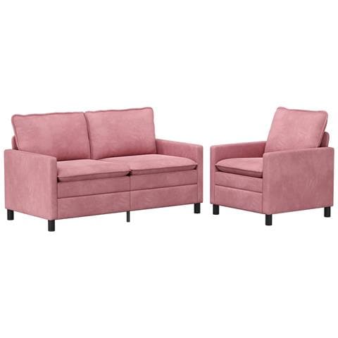 Set di divani 2 pcs Rosa Velluto - Foto 1