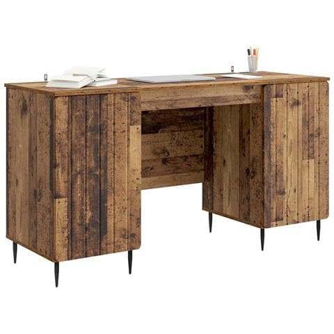 Scrivania Legno antico 142,5 x 50 x 75 cm Legno ingegnerizzato - Foto 2