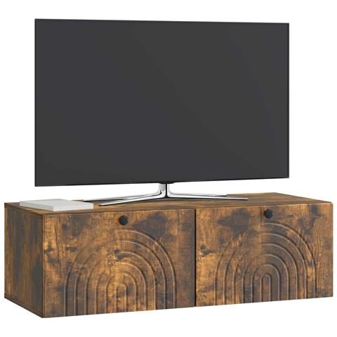 Mobile Porta TV da Muro Rovere Fumo 99 x 41 x 30 cm - Foto 2
