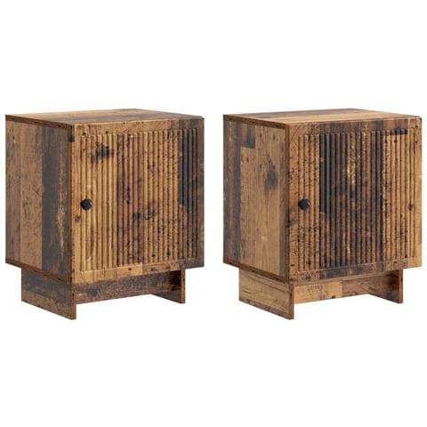 Armadio da Notte 2 pcs Legno antico 43 x 34,5 x 50 cm - Foto 1