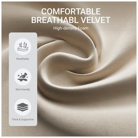 Set Di 2 Sedie Da Pranzo Seduta Imbottita 50x56x83cm - Beige - Foto 8