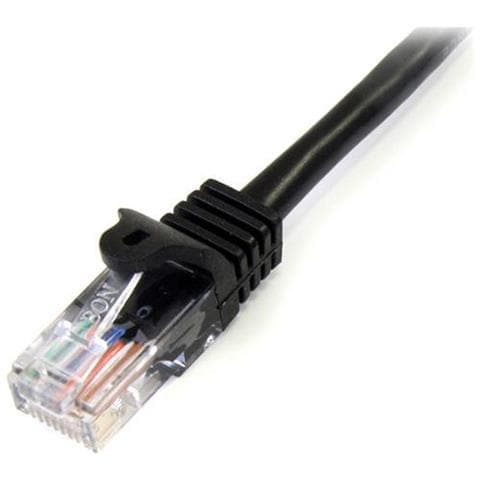 Cavo di rete CAT 5e - Cavo Patch Ethernet RJ45 UTP Nero da 3m antigroviglio - Cavo RJ45 M / M Cat 5e - Foto 2