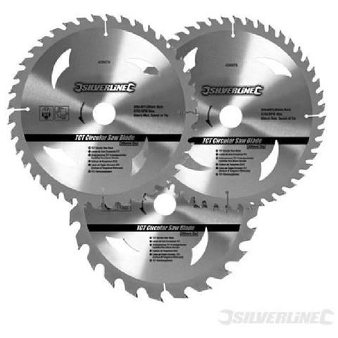 690459 Lame Per Seghe Circolari In Tct Da 24, 40, 48 Denti 3 P. zi 210 X 30 - Anelli Di Riduzione 25, 16 Mm - Foto 2