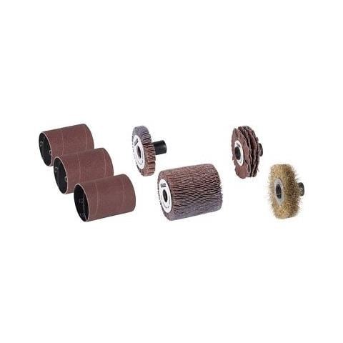Set 7 Pz Accessori Levigatrice Spazzolatrice A Rullo Satinatrice Rusticatrice - Foto 2