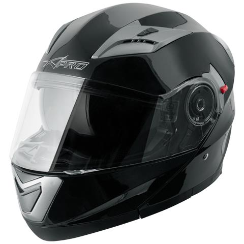 Casco Modulare Apribile Moto Touring Sport Visiera Parasole Nero L - Foto 5