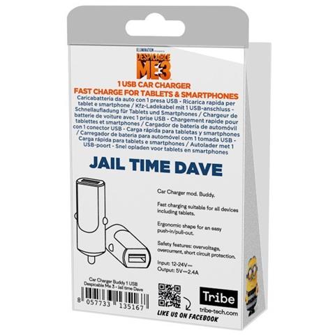 Caricabatteria da Auto Universale e Smartphone 2.4 A Colore Bianco - Foto 2