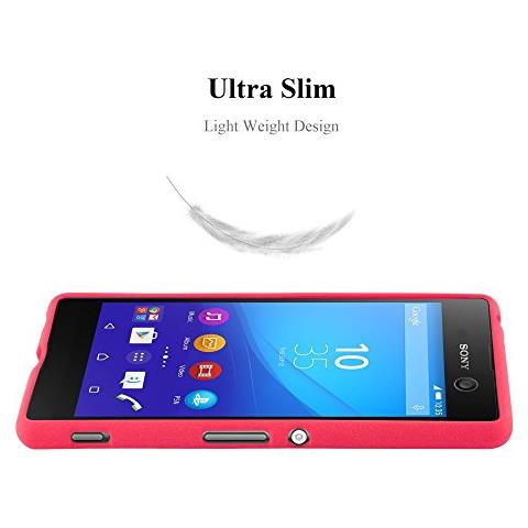Custodia Compatibile Con Sony Xperia M5 In Frost Rosso - Coperchio Protettivo In Silicone Tpu Flessibile - Foto 2