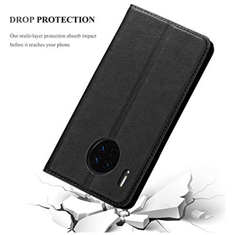 Custodia Compatibile Con Huawei Mate 30 In Nero Di Notte - Coperchio Protettiva Con Chiusura Magnetica, Funzione Stand E Tasca Per Le Carte - Foto 2