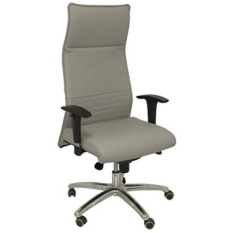 Poltrona Albacete In Pelle Sedie Da Ufficio Talla Unica Grigio - Foto 1