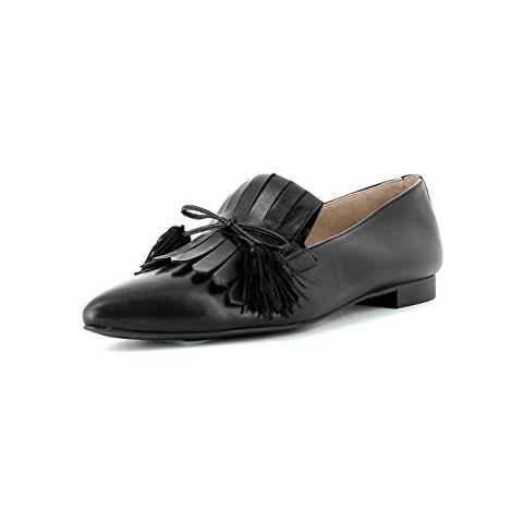 Donna Mocassini 2594, La Signora Pantofola, Slip-on Scarpa Bassa, Scarpa College, Mocassino, Scarpe D'affari, Nero, 37,5 Eu / 4.5 Uk - Foto 1