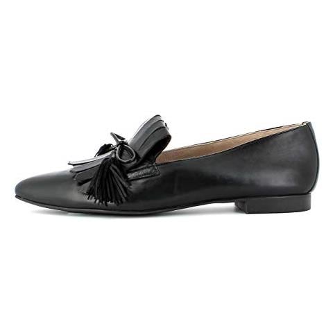 Donna Mocassini 2594, La Signora Pantofola, Slip-on Scarpa Bassa, Scarpa College, Mocassino, Scarpe D'affari, Nero, 37,5 Eu / 4.5 Uk - Foto 2