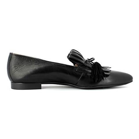 Donna Mocassini 2594, La Signora Pantofola, Slip-on Scarpa Bassa, Scarpa College, Mocassino, Scarpe D'affari, Nero, 37,5 Eu / 4.5 Uk - Foto 4