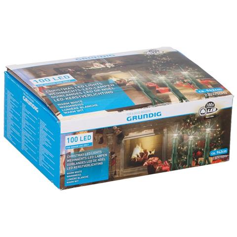 Luci Natalizie 100 Led 942cm 230v Bianco Caldo Da Interno - Foto 1