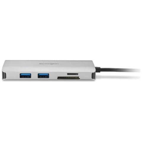 Docking Station UH1400P Hub Portatile Senza driver 8-in-1 USB-C Colore Argento Nero - Foto 2