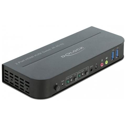 Switch Hdmi Kvm 4k 60 Hz con USB 3.0 e audio Kvm audio interruttore USB 2 X Kvm audio USB 1 Lokaler Benutzer Desktop - Foto 1