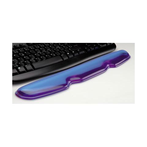Wrist rest f / keyboard, Silicone, Blue, 455 x 80 x 22 mm - Foto 1