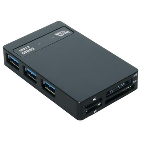 EX-1635, Memory Stick (MS) , microSD (TransFlash) , MMC, MS Micro (M2) , SD, SDHC, SmartMedia, USB 3.0, Windows 7 Home Premium, Windows 8, USB, 100 x 63 x 30 mm, 0 - 55 °C - Foto 1