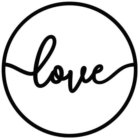 Stencil Da Taglio - Cerchio Love - Foto 1