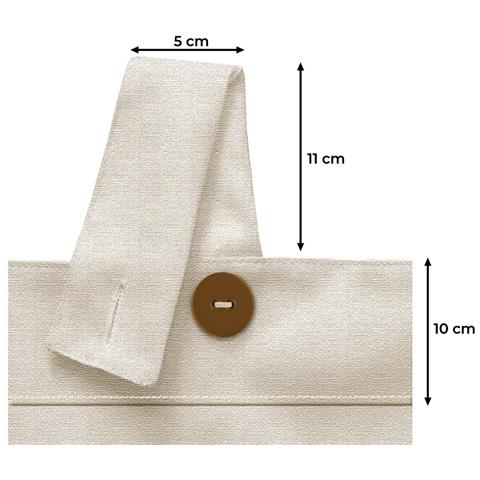 Tenda Gazebo Panna 160x270 Per Esterno Passanti Con Bottoni Springfield - Foto 5