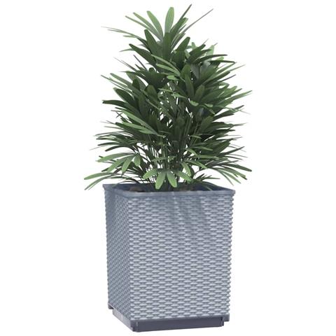 Fioriere 2 Pz Grigio Chiaro 30x30x37 Cm In Polipropilene - Foto 2