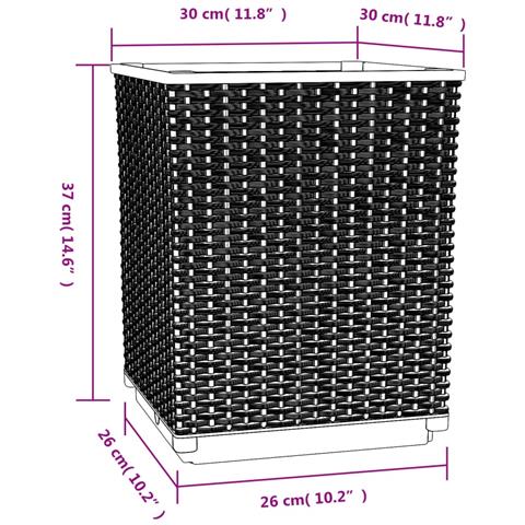 Fioriere 2 Pz Grigio Chiaro 30x30x37 Cm In Polipropilene - Foto 7