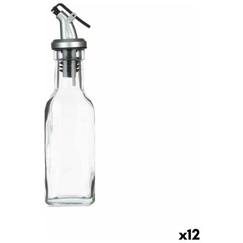 Oliera Trasparente Vetro Acciaio 180 Ml (12 Unità) - Foto 1