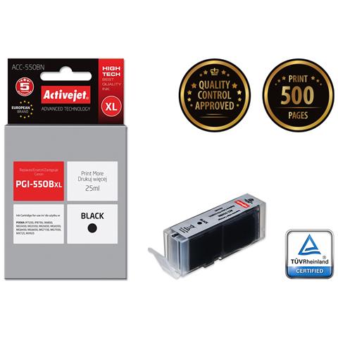 ACC-550BN cartuccia d'inchiostro 1 pz Compatibile Resa elevata (XL) Nero - Foto 1
