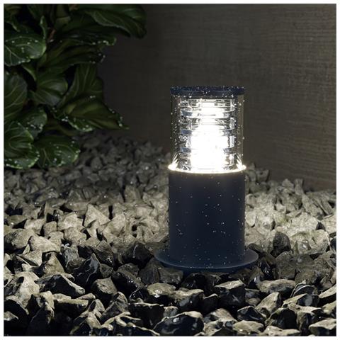 Lampada Da Terra Moderna Per Esterno Alluminio Nero 1 Luce E27 60w Ip54 - Foto 3