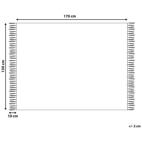 Coperta Somani Tessuto 130 X 170 Cm Multicolore - Foto 2