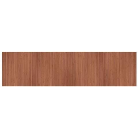 Tappeto Rettangolare Marrone 100x400 Cm In Bambù - Foto 2